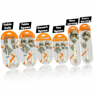 Decent Stainless Steel Cutlery Set including Spoons Forks and Knives