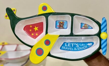 Kids Partition Tray  Melamine Airplane
