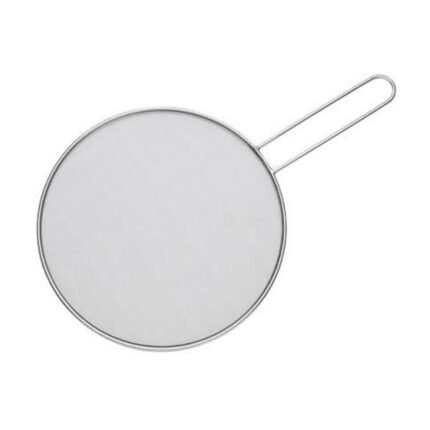 Doodh Jali, Splatter Screen Stainless Steel With Handle 29cm (2pcs Pack)