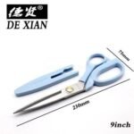 DUSHILIN Portable Sewing Scissors with Safety Cover – Sharp Stainless Steel Tailor Scissor for Fabric, Thread & DIY Craft Cutting – Lightweight & Durable