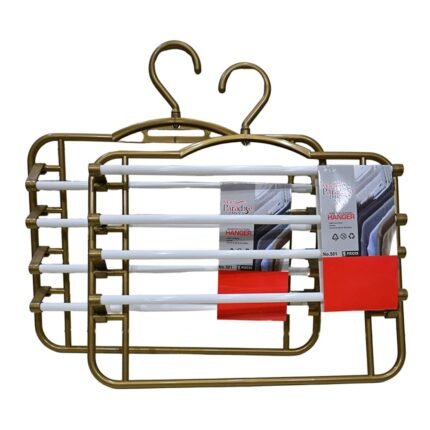 5 Step Wall Mounted Cloth Hanger – Heavy Duty  Rods for Indoor & Outdoor Use