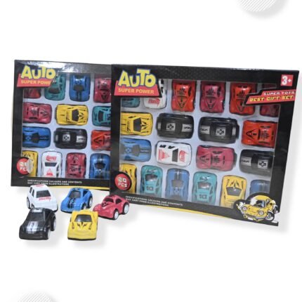 20 Pcs Auto Super Power Toy Car Gift Set – Mini Diecast Cars for Kids Ages 3+