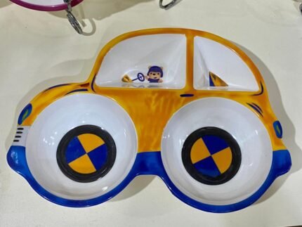 Kids Partition Tray Melamine Car Shape