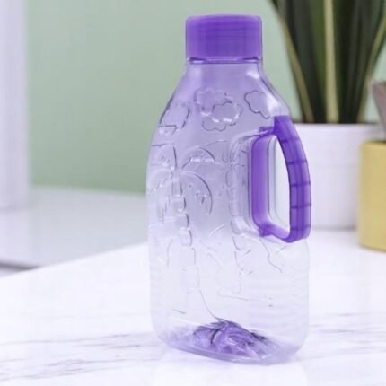 2 Liter Plastic Water Bottle with Handle – Durable BPA-Free Jug for Home, Fridge & Outdoor Use