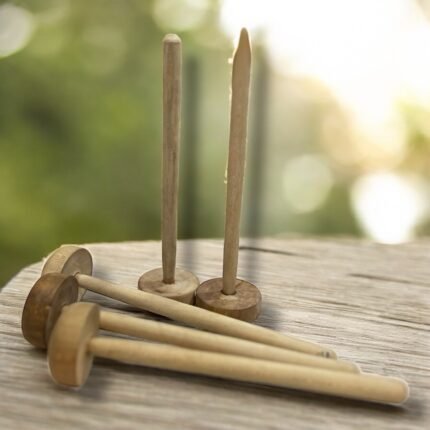 Wooden Roti Masher | Saag Ghotna | Haleem Ghotna | Traditional Vegetable & Dough Presser for Kitchen Use