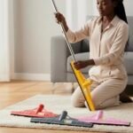 Aroni Durable Plastic Floor Wiper with Stainless Steel Rod AH-300 | Floor Cleaning Mop for Kitchen Accessories and Household Items in Pakistan | Available at Wholesale Rate