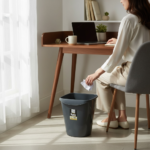 Aroni Easy Lift plastic dustbin available in 10L and 16L sizes multicolor durable waste bin for kitchen and office Pakistan.