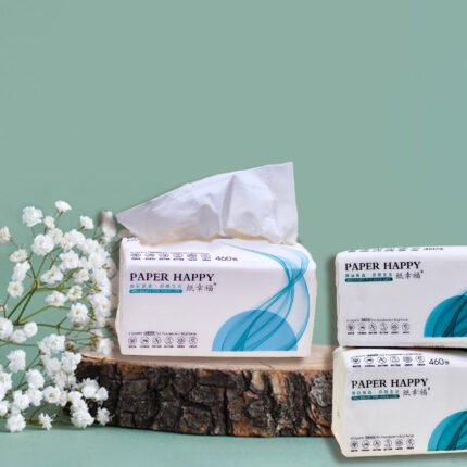 (Pack of 8) 4 Ply Facial Tissue Soft Pack, Car Tissue Refill, Disposable Facial Tissues, Face Towel, Tissues Travel Size Pack for Car, 115 Pulls per pack