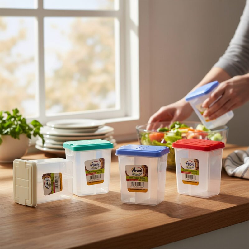 Aroni Household 2-in-1 Salt and Pepper Shaker with Dual Partitions being used to season a fried egg.