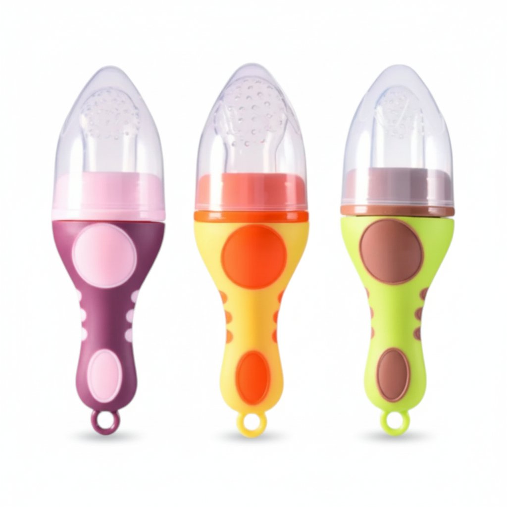baby-fruit-feeder-silicone-teether-pakistan.jpg Baby fruit feeder with silicone nipple and dust cap.