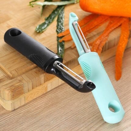 Multi-Purpose Rubber and Plastic Peeler, Vegetable Peeling with Comfort Handle for Easy Melon