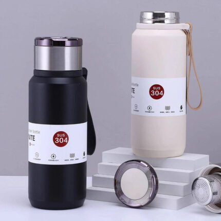 Stainless Steel Water Bottle Vacuum Insulated Flask Hot And Cold 600ml