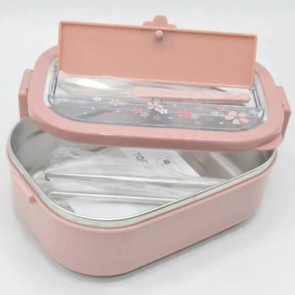 Tedemei Lunch Box kids School Lunch Box Insulated Stainless Steel Air Tight Tiffin box