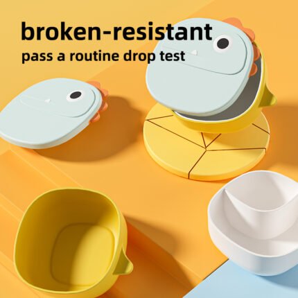 Cute Dino Kids Lunch Box With Spoon Tiffin For Kids