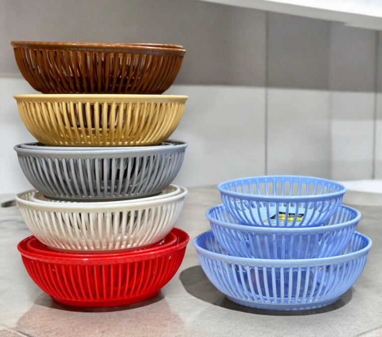 Korean 3-in-1 Baskets Set (S, M, L) Multipurpose Organizer Basket Set For Home, Kitchen, Living Room, Bed Room Organization Ideal For Keeping Fruits, Vegetables