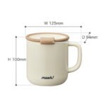 Mosh! Japanese Brand Thermos and Mug Set – Elegant & Functional (1 Thermos + 2 Mugs)