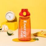 Stay hydrated in style with the all-new Energy Cup 750ml Water Bottle, designed for daily use whether you're at school, the gym, office, or on-the-go. Made with high-quality BPA-Free plastic, this lightweight bottle features a secure flip-lock cap that prevents leaks and spills – perfect for your backpack or gym bag. The sleek design and trendy colors make it a favorite among boys, girls, teens, and fitness lovers. Ideal for both hot and cold drinks, this durable bottle is easy to clean and comfortable to carry. A must-have for students, professionals, and athletes who want to drink water the smart way!