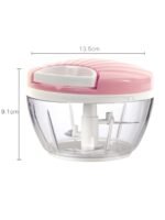 Best manual vegetable rope chopper Pakistan, durable plastic kitchen accessory for garlic and onion.