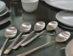 6 Pcs Stainless Steel Korean Spoon Set – Matte Finish – Durable & Stylish