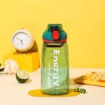 Stay hydrated in style with the all-new Energy Cup 750ml Water Bottle, designed for daily use whether you're at school, the gym, office, or on-the-go. Made with high-quality BPA-Free plastic, this lightweight bottle features a secure flip-lock cap that prevents leaks and spills – perfect for your backpack or gym bag. The sleek design and trendy colors make it a favorite among boys, girls, teens, and fitness lovers. Ideal for both hot and cold drinks, this durable bottle is easy to clean and comfortable to carry. A must-have for students, professionals, and athletes who want to drink water the smart way!