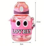 Cute Kids Water Bottles with Straw | Leak-Proof BPA-Free Cartoon Bottles with Strap – 500ml