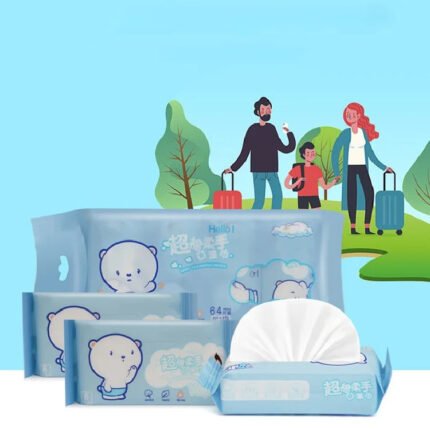 Travel Baby Wet Wipes – Gentle, Hypoallergenic, Portable Wipes for Kids & Family On-the-Go in Pakistan