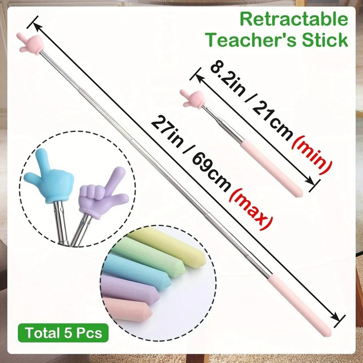 Man using a blue hand-shaped telescopic back scratcher stick for itching relief on his back