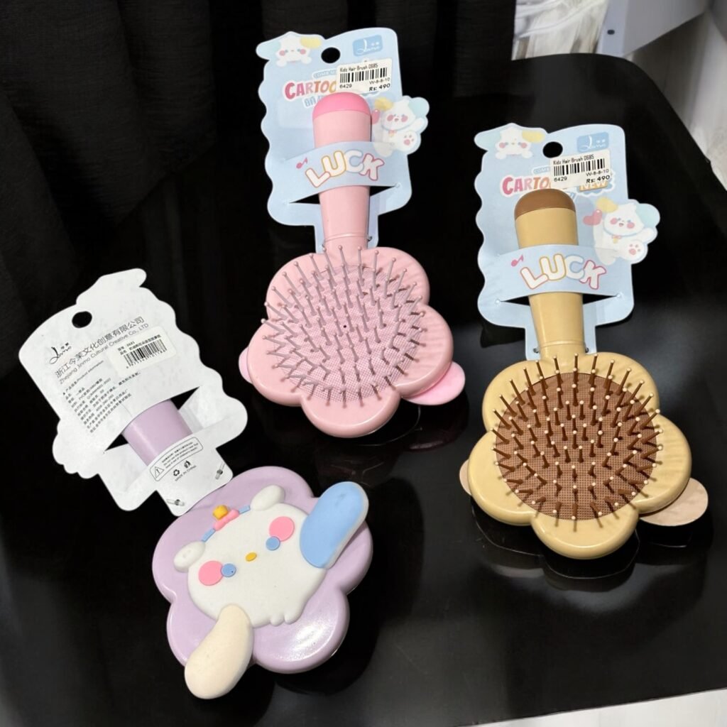 Kids Detangling Hair Brush – Gentle, No-Tear, Soft Bristles for Easy Styling