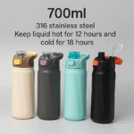700ml insulated stainless steel thermos bottles in multiple colors with flip-top straw lids – 316 steel, hot & cold flask700ml insulated stainless steel thermos bottles in multiple colors with flip-top straw lids – 316 steel, hot & cold flask