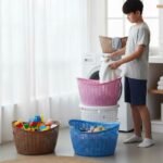 Aroni Household Kitchen, laundry and Multi Purpose Basket in multiple colors for laundry and kitchen storage.