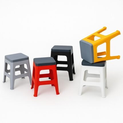 Durable plastic stool 18 inch – heavy-duty multipurpose indoor outdoor use