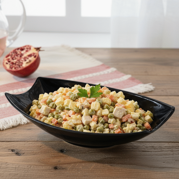 Black melamine soup bowl filled with hot ramen, boiled egg, meat, and vegetables, with chopsticks resting on top — durable, heat-resistant, and elegant serving bowl ideal for restaurants and homes