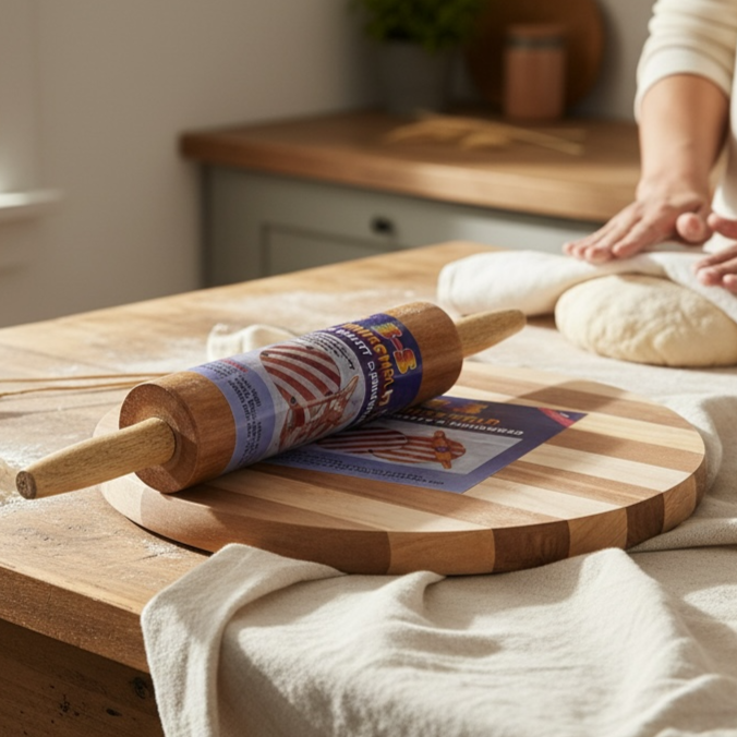 Wooden Chakla Belan Set Pin Roller Sheet Gift Box Packing Kitchen Accessories Wholesale Rate Pakistan