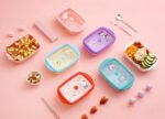 800ml Mofusand Sanrio glass lunch box microwave oven safe food container with silicone edge lid for office and school meals Pakistan.