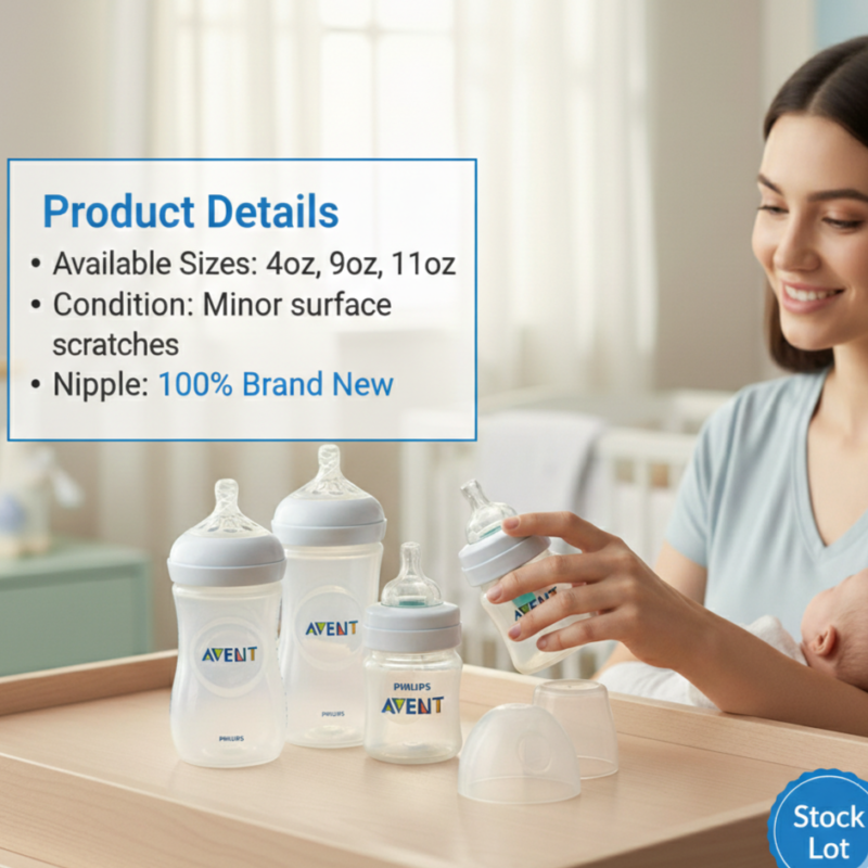 Philips Avent feeding bottles in three sizes with anti-colic 4oz feeder