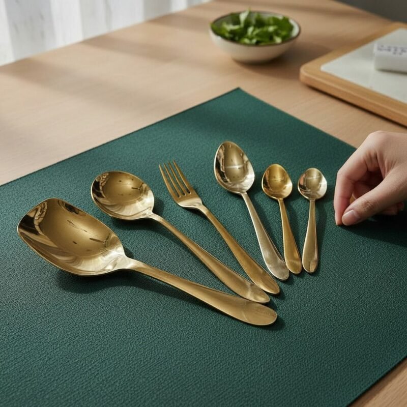 Golden Cutlery Set Pakistan golden finish 34pc