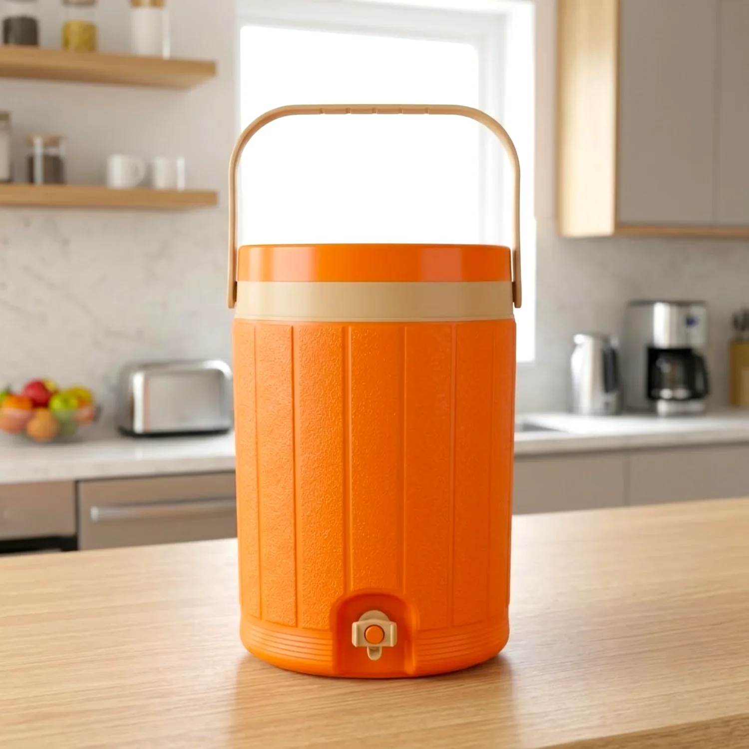 14-litre-insulated-water-cooler-with-tap-pakistan.jpg 14 Litre insulated water cooler with tap and carrying handle for home, office and outdoor use in Pakistan