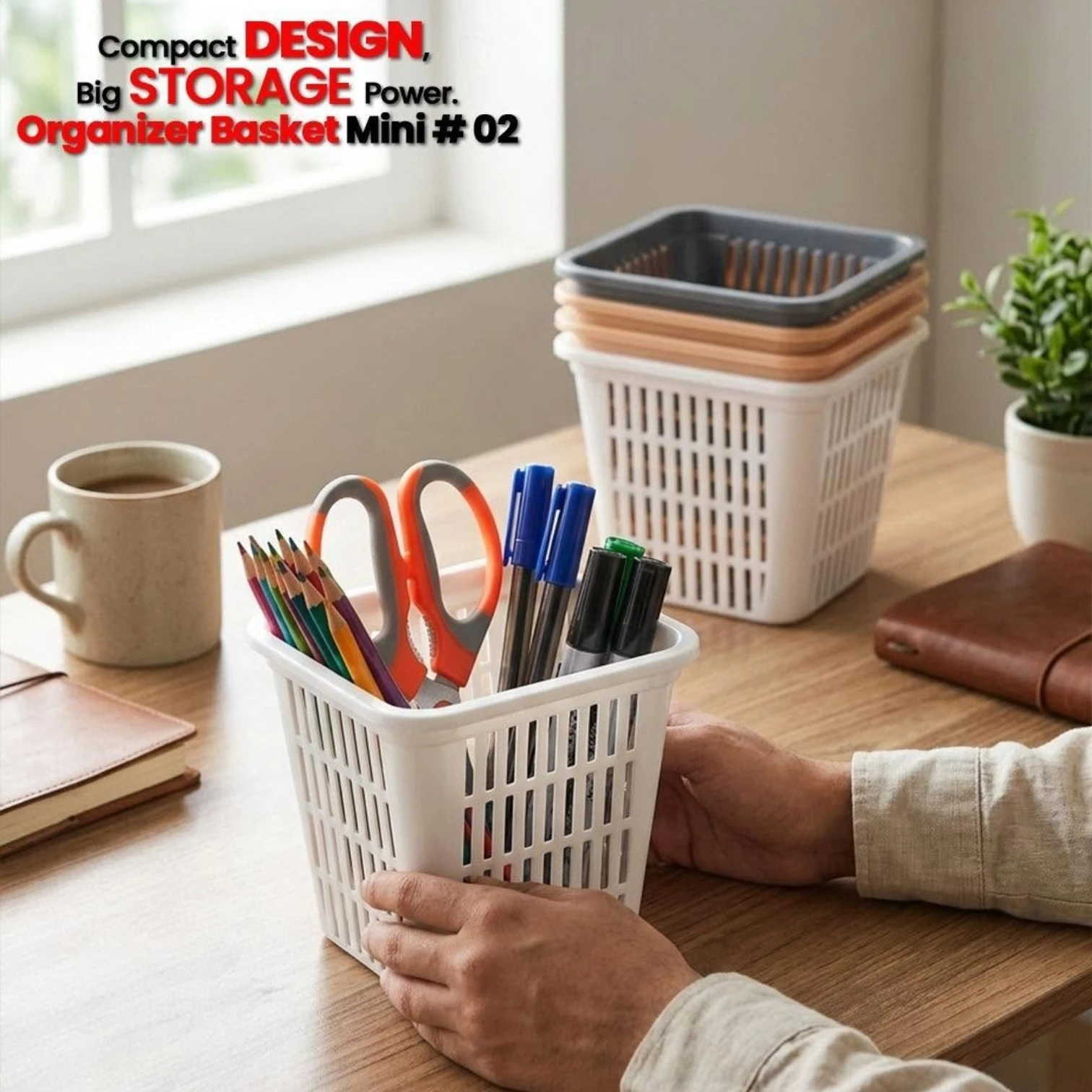 mini-plastic-storage-organizer-basket-no-02-pakistan.jpg Mini Plastic Storage Organizer Basket No 02 for kitchen office bathroom and home organization