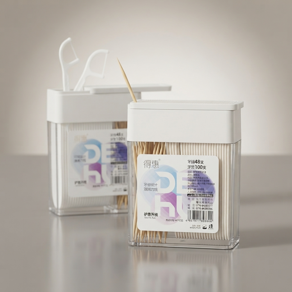 toothpick-floss-pick-box-2in1-pakistan.jpg 2 in 1 toothpick and dental floss pick box with sliding lid