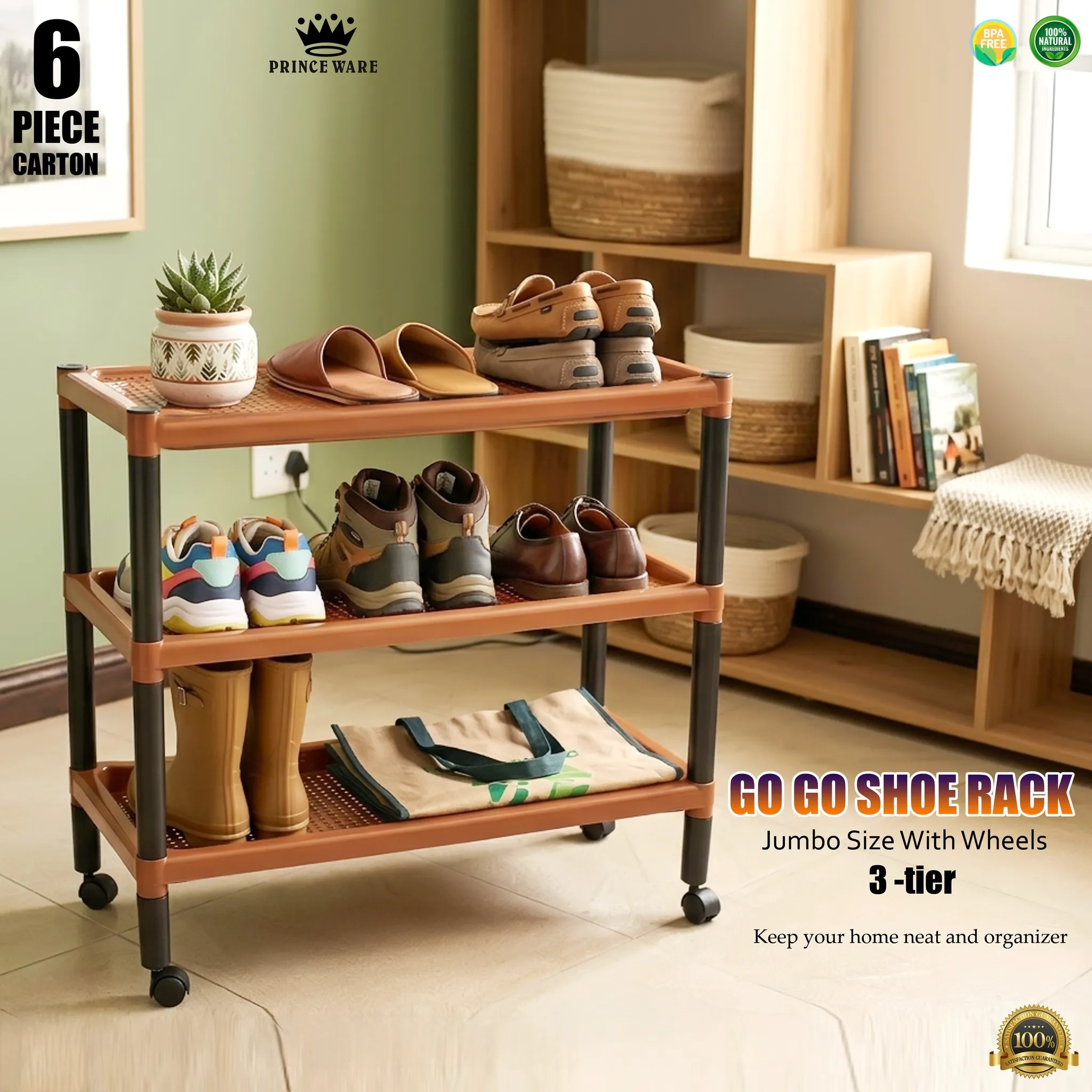 3-tier-plastic-shoe-rack-with-wheels-pakistan.jpg Jumbo 3 tier plastic shoe rack with wheels for home shoe storage and organization